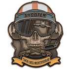 uss gerald r ford cvn 78 shooter challenge coin front