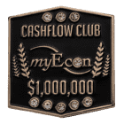 myecon cashflow club 1 million dollars lapel pin