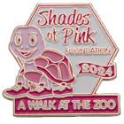 shades of pink foundation 2024 walk at the zoo lapel pin turtle