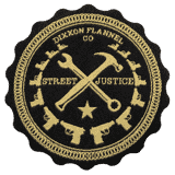 dixxon flannel supply company street justice woven patch