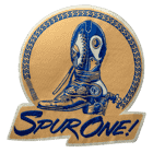 cowboy fresh spur one woven patch