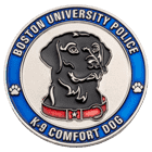 boston university police k9 challenge coin 1