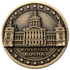 iowa state capitol diestruck challenge coin 2
