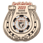 ducks unlimited north dakota 2023 lapel pin