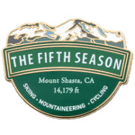 the fifth season mount shasta california lapel pin