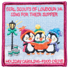 girl scouts holiday caroling food drive virginia patch