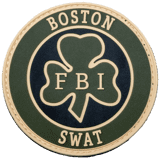 boston fbi swat team pvc patch