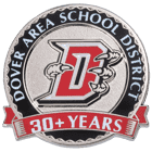 dover area school district employee recognition 30 years lapel pin