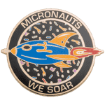 micronauts we soar lapel pin