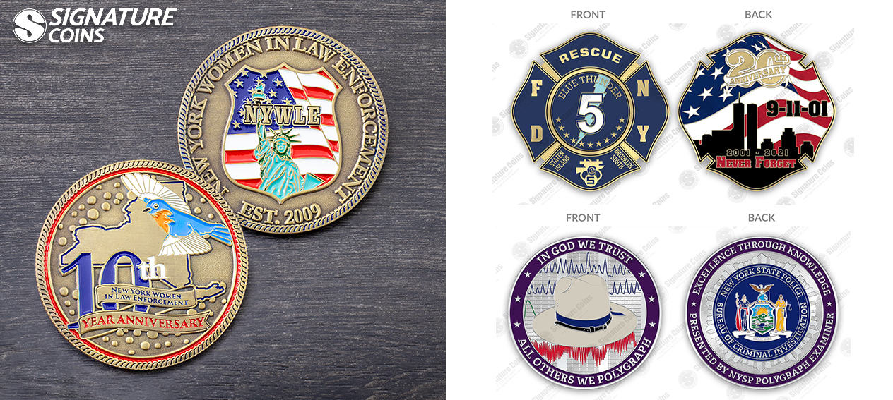 New York Law Enforcement Coins by Signature Coins