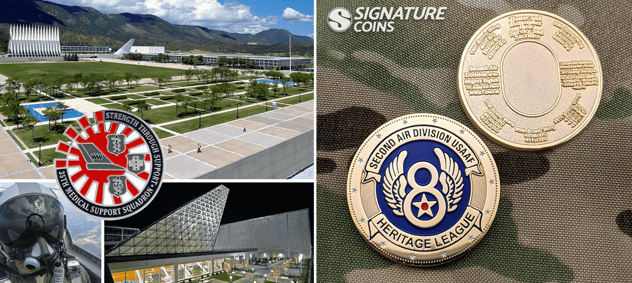 Air-Force-Academy-Challenge-Coins-second-air-division-coin