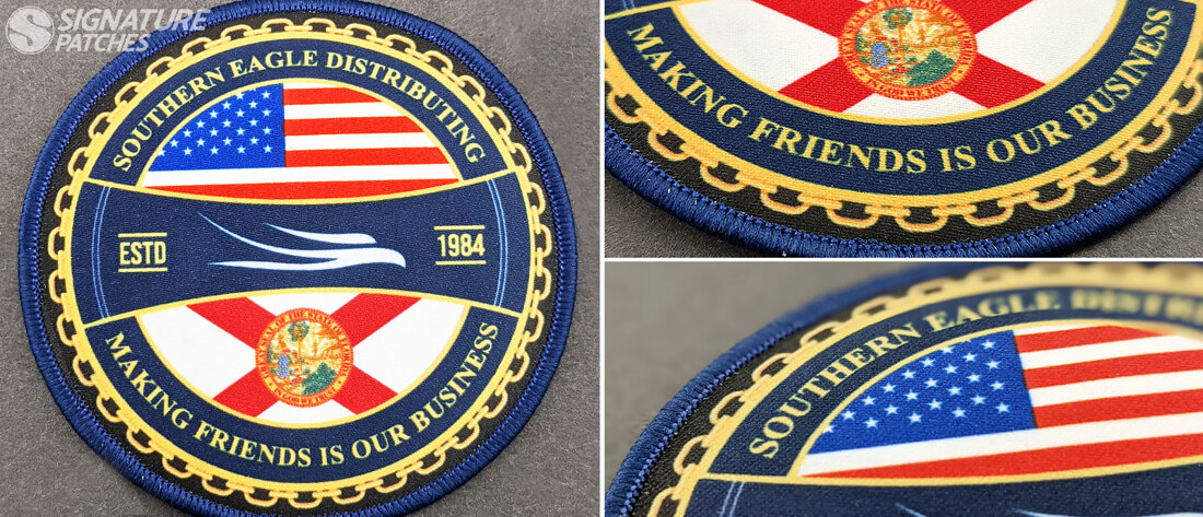 Creating photo-realistic patches using sublimation