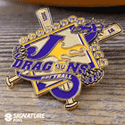 J Dragons Softball trading pin