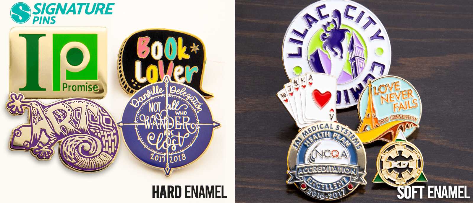Cloisonne Pins Hard Enamel Pins Signature Pins