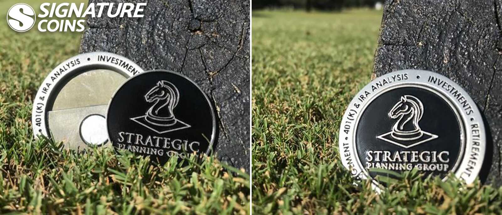 Golf Ball Marker Signature Coins