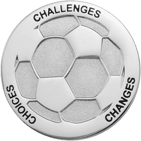 Umpire and Referee Flipping Coins - Signature Coins