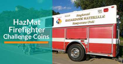 Hazmat Firefighter Challenge Coins