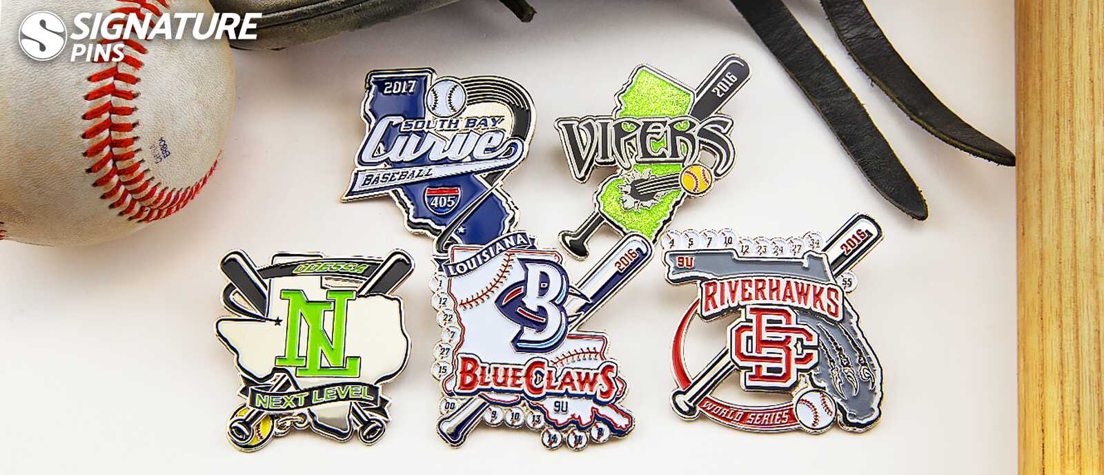 Custom Baseball Trading Pins Signature Pins