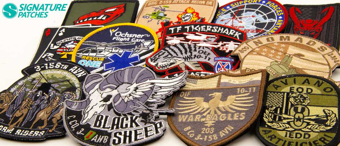 military hook and loop patches