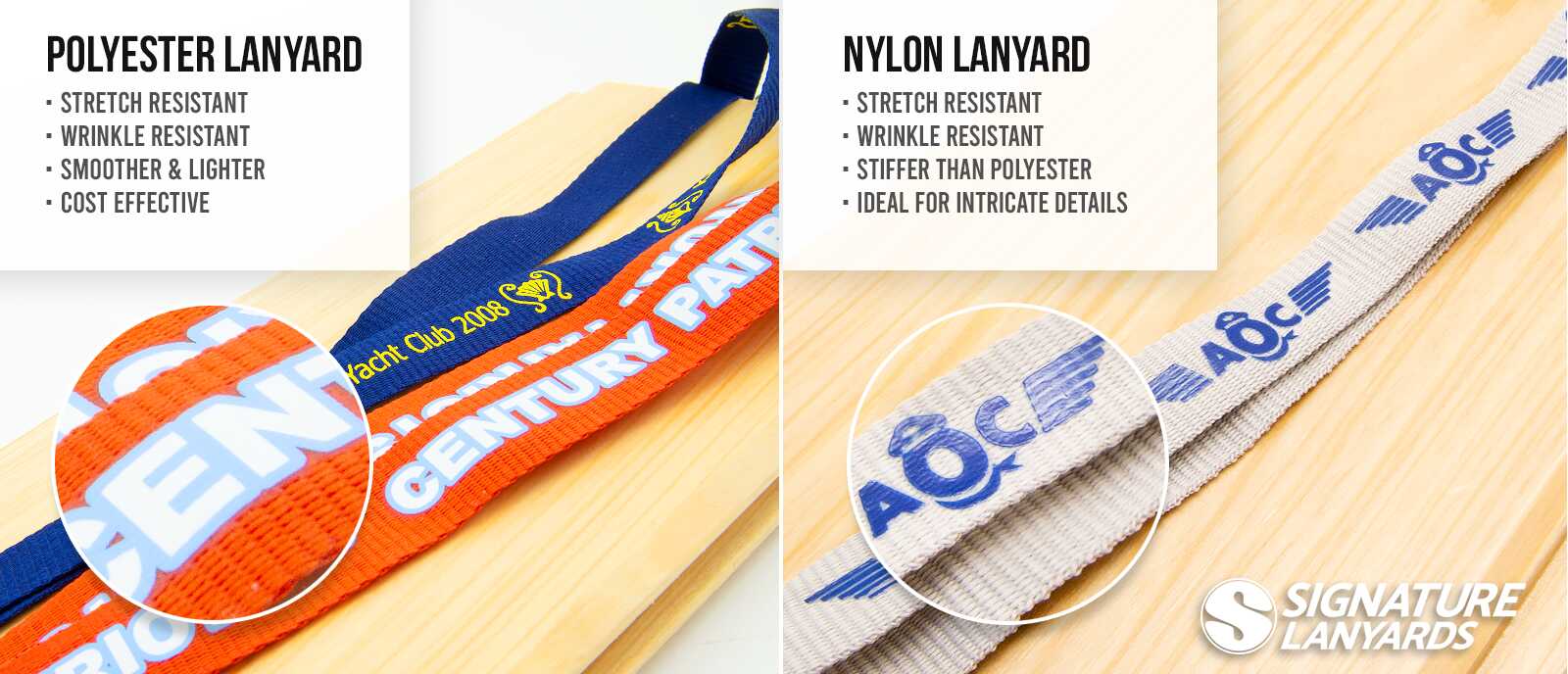 Polyester Lanyard Signature Lanyards