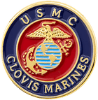 The eagle, globe and anchor emblem of the United States Marines is a famous emblem known all around the world. This pin was designed for the Clovis Marines and is donned with pride. Marines Military Pin