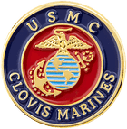 The eagle, globe and anchor emblem of the United States Marines is a famous emblem known all around the world. This pin was designed for the Clovis Marines and is donned with pride. Marines Military Pin