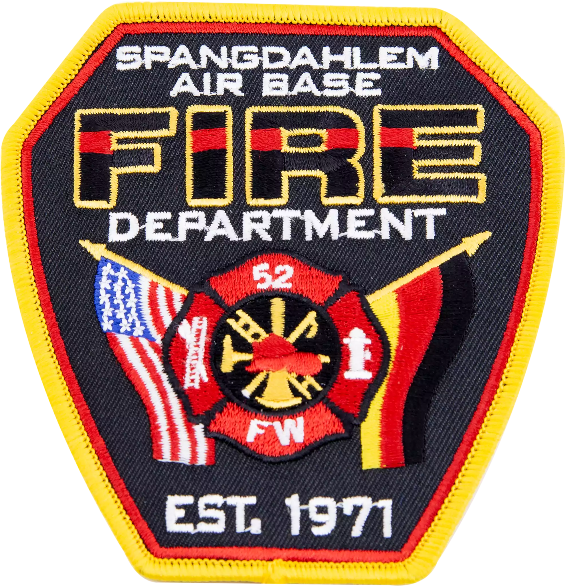 Fire Fighter Gray PVC Patch | Velcro | Military Airsoft