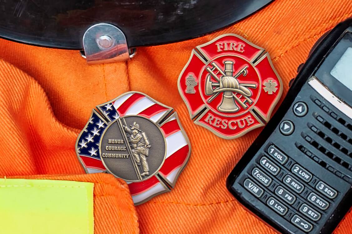 Firefighter Challenge Coins
