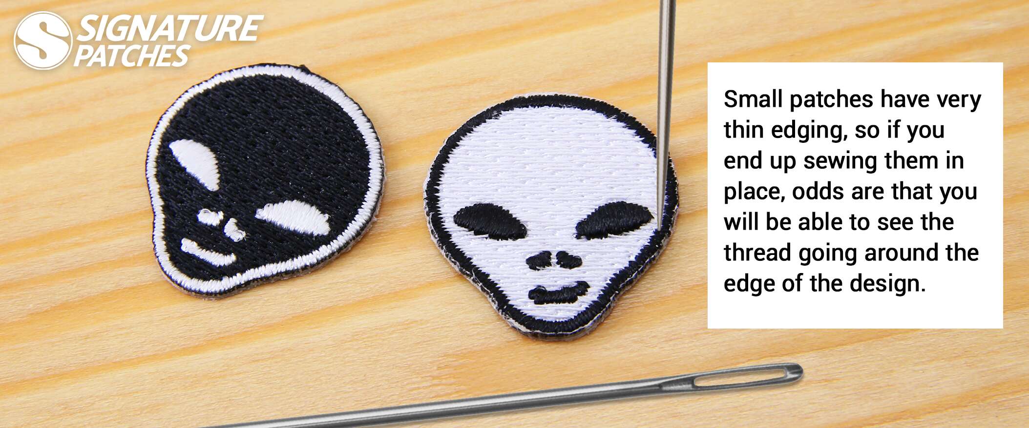 A Closer Look at Our Mini Patches Signature Patches
