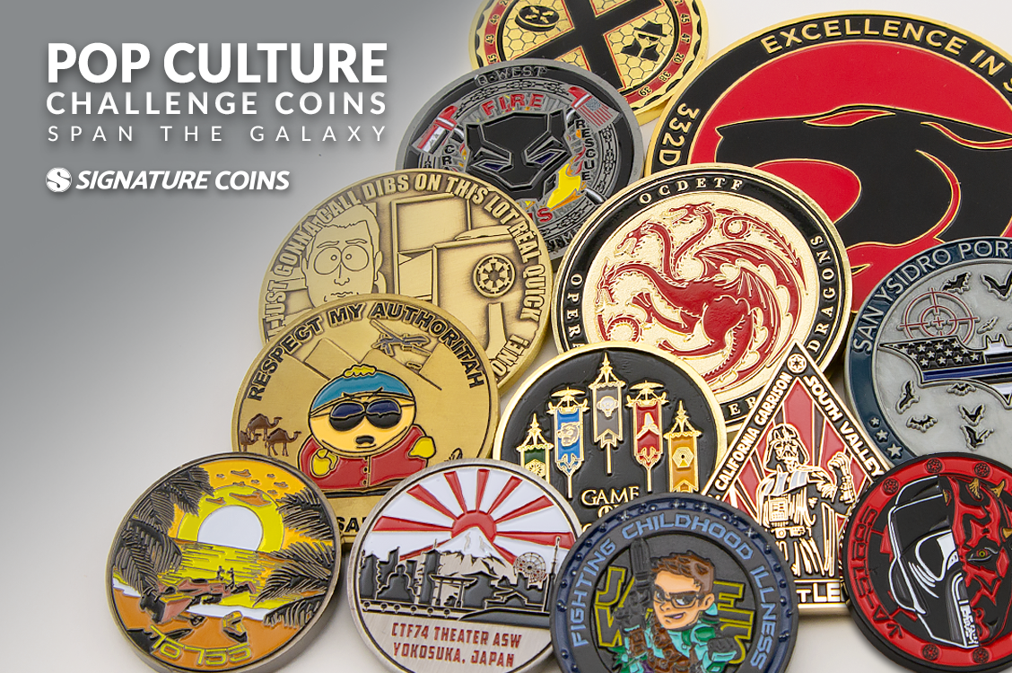 From Westeros to Tatooine, Pop Culture Challenge Coins Span the Galaxy