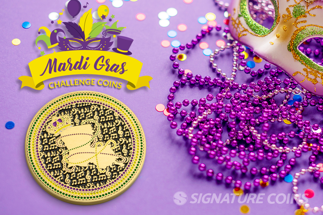 Mardi Gras Challenge Coins