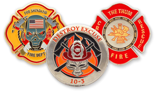 Custom Challenge Coins Honor Firefighters' Bravery
