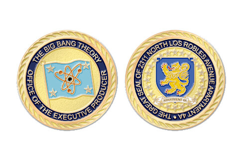 Creating Custom Challenge Coins for Bill Prady and The Big Bang Theory