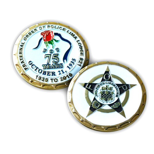 Fraternal Order of Police Commemorates Special Anniversary with Custom Challenge Coins
