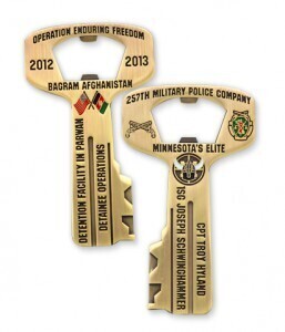 Unique Shaped Bottle Opener Challenge Coins