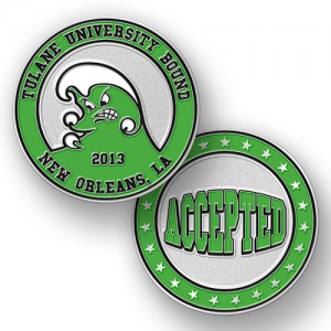 Custom College Acceptance Coins are a Nice Surprise