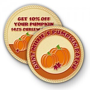 Advertise Your Pumpkin Patch with Custom Challenge Coins