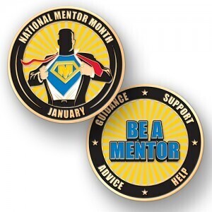 National Mentoring Month Custom Challenge Coins Provide Encouragement