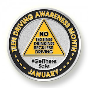 Create Custom Challenge Coins for Teen Driving Awareness Month
