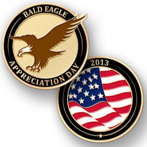 Create Custom Bald Eagle Appreciation Days Challenge Coins for Your Community