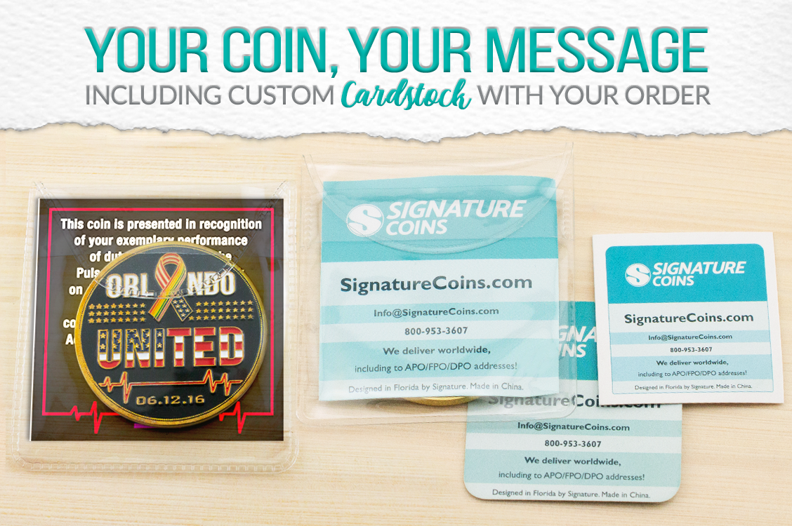 Your Coin, Your Message: Including Custom Cardstock With Your Order