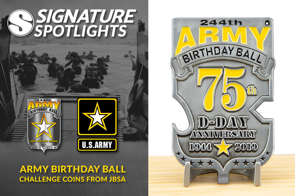 Signature Spotlights: Army Birthday Ball Challenge Coins From JBSA