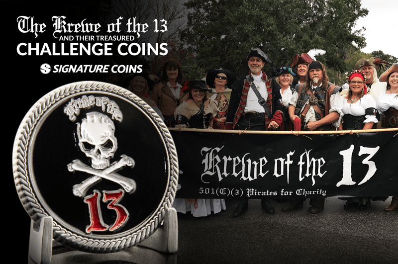 Krewe of the 13 and Their Pirate Challenge Coins