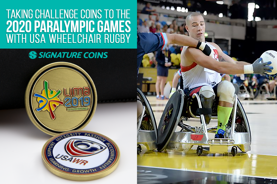 Taking Challenge Coins to the 2020 Paralympic Games with USA Wheelchair Rugby