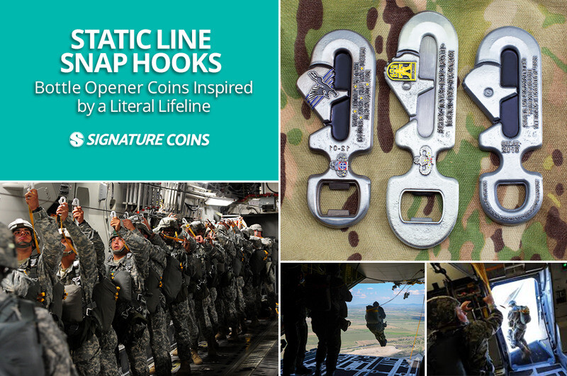 Static Line Snap Hooks: Bottle Opener Coins Inspired by a Literal Lifeline