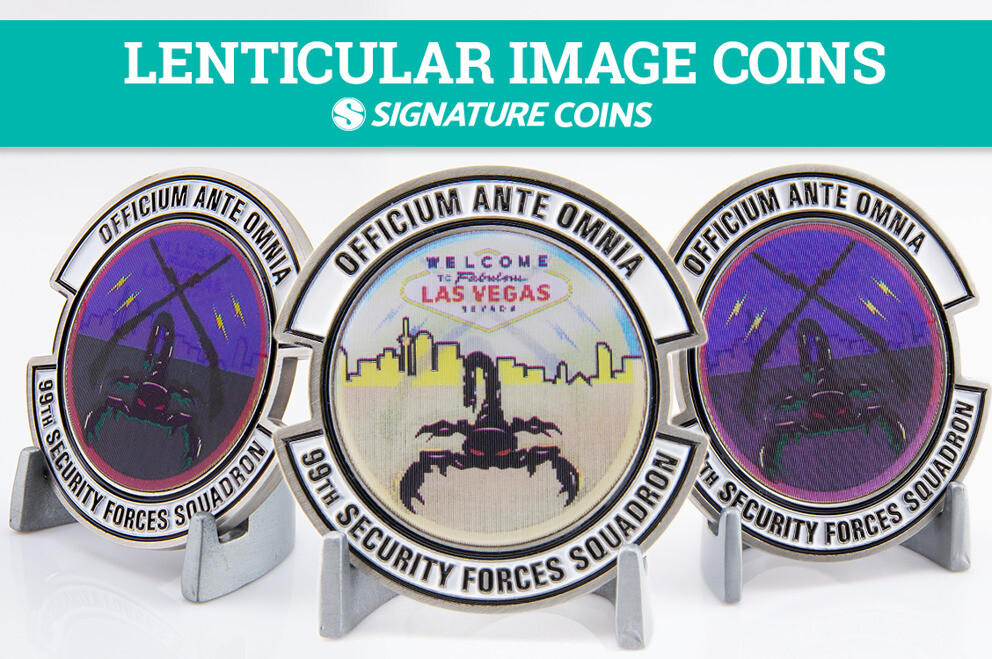Lenticular Image Coins
