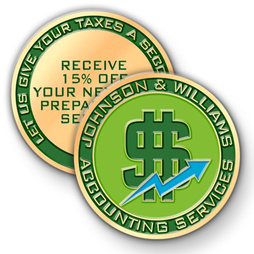 Create Custom Challenge Coins for Your Accounting Business