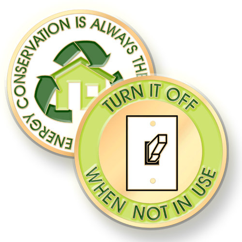 Use Custom Challenge Coins to Promote Energy Conservation