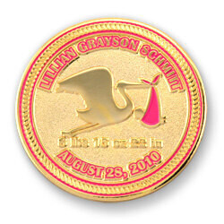 For Modern Birth Announcements Try Custom Challenge Coins