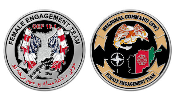 Custom Challenge Coins for Female Soldiers and Veterans